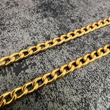 18k gouden ketting cuban schakel gourmet prachtig model beschikbaar voor biedingen