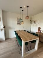 Houten eettafel, Huis en Inrichting, Ophalen, Gebruikt, 200 cm of meer, 50 tot 100 cm