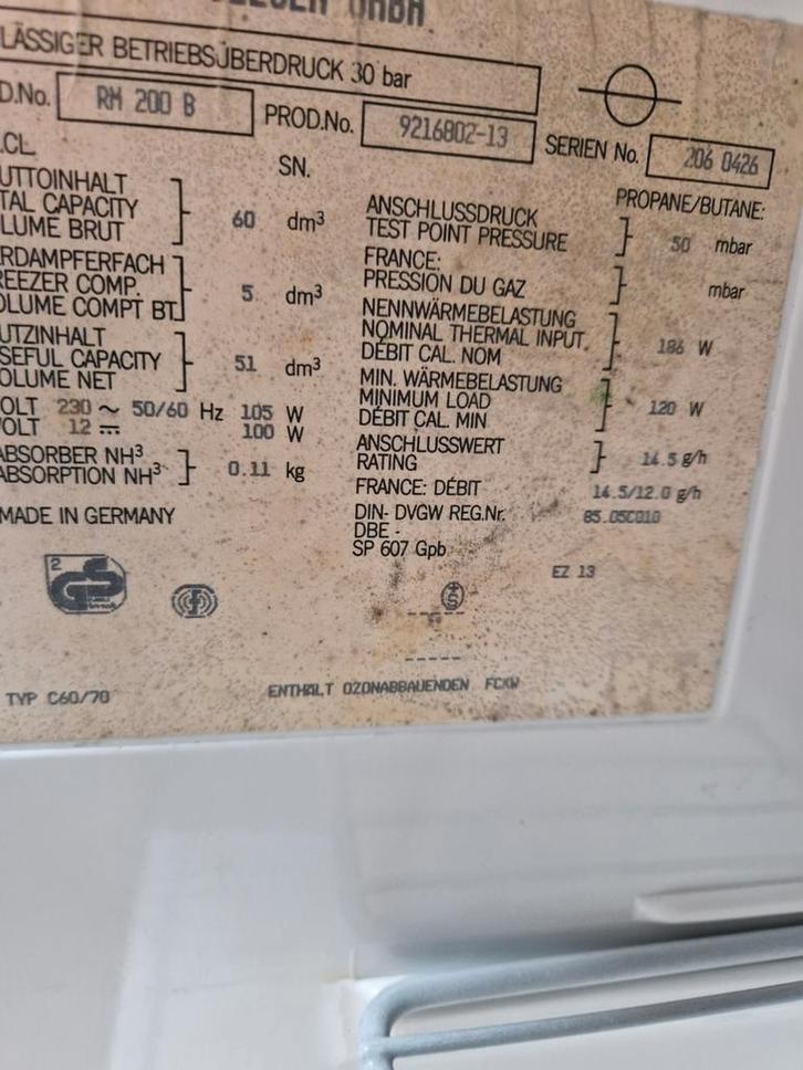 Electrolux RM 200 B Koelkast - Kip Kompakt, Caravans en Kamperen, Caravan accessoires, Gebruikt, Ophalen of Verzenden