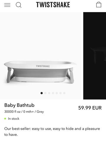 Twistshake baby bad vouwbaar inklapbaar beschikbaar voor biedingen