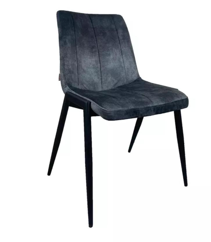 Showroom uitverkoop - Oist Design Danilo Antraciet set van 2, Huis en Inrichting, Stoelen, Nieuw, Twee, Stof, Grijs, Ophalen