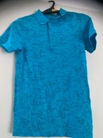 WE Blauw Poloshirt met Print, Kinderen en Baby's, Kinderkleding | Maat 146, Ophalen of Verzenden, Nieuw, Jongen, Shirt of Longsleeve