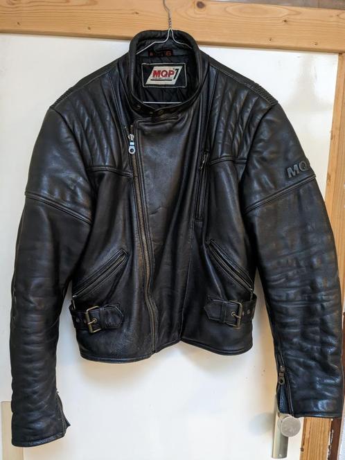 Leren motorjack MQP vintage L, Motoren, Kleding | Motorkleding, Jas | leer, Heren, Tweedehands, Verzenden