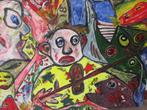 Modern schilderij gesigneerd 80x60, Ophalen of Verzenden