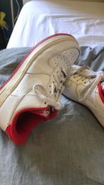 Nike Air Force 1 Rood/Wit - Maat 40, Wit, Nike, Ophalen of Verzenden, Gedragen