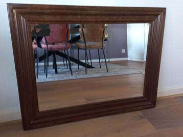 Vintage spiegel teak hout beschikbaar voor biedingen