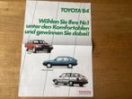 Toyota '84 Brochure - Camry, Corolla, Carina Duits, Ophalen of Verzenden, Gelezen, Toyota