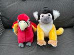 2 nieuwe Ouwehands dierenpark aapje en papegaai knuffels, Ophalen, Nieuw, Overige typen