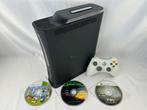 Xbox 360 Elite zwart + witte controller, 3 games en kabels, Gebruikt, Microsoft, Overige genres, 1 speler