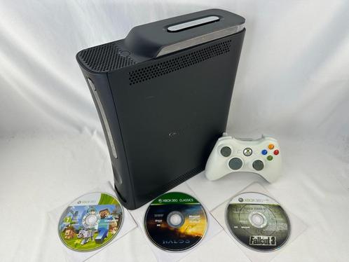Xbox 360 Elite zwart + witte controller, 3 games en kabels, Spelcomputers en Games, Games | Xbox 360, Gebruikt, Overige genres