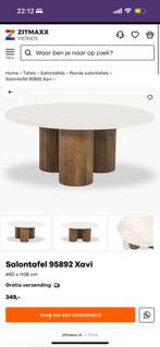 Xavi saltontafel eleonora marmer, Huis en Inrichting, Ophalen, Japandi, Rond, 50 tot 100 cm