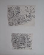 Div.tekeningen per stuk oorlogstijd Limburg 1942 H.Bekman, Antiek en Kunst, Kunst | Tekeningen en Foto's, Verzenden