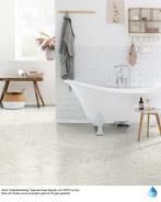 45m2 Waterbestendig Tegel laminaat Marmer wit =€675 inc.btw, Huis en Inrichting, 75 m² of meer, Wit, Nieuw, Ophalen of Verzenden