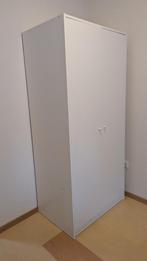 2-deurs kledingkast IKEA Kleppstad - Wit, Ophalen, Gebruikt, Met hangruimte, 50 tot 100 cm