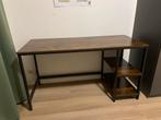 Bureau hout en metaal, Huis en Inrichting, Bureaus, Ophalen, Zo goed als nieuw, Bureau