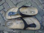 GRATIS VERZENDEN NIEUWE ZWARTE GIZEH BIRKENSTOCKS MT 46, Slippers, Verzenden, Zwart, Nieuw