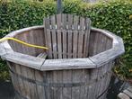 Houten Hottub met Kachel, Tuin en Terras, Ophalen, Gebruikt, Vast