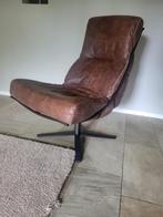 Leren draaifauteuil – als nieuw, modern en comfortabel, Ophalen, Nieuw, 75 tot 100 cm, Metaal