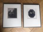 Etsen 2 stuks van Rembrandt door W.Unger, Antiek en Kunst, Kunst | Etsen en Gravures, Ophalen