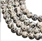 Streng Dalmatiër Jaspis edelsteen kralen 8 mm, Ophalen, Nieuw, Kraal