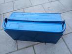 Vintage blauwe gereedschapskist €7, Ophalen of Verzenden, Gebruikt