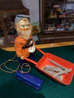 Happy Miner kabouter battery tin toy Asahi Japan '60 in doos, Verzamelen, Speelgoed, Ophalen of Verzenden, Zo goed als nieuw