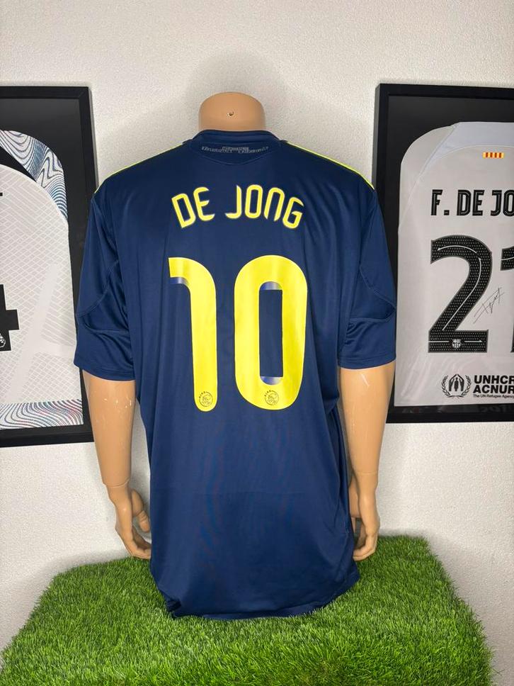 Ajax uitshirt 2010/2011 De Jong, Sport en Fitness, Voetbal, Zo goed als nieuw, Shirt, Maat XL, Ophalen of Verzenden