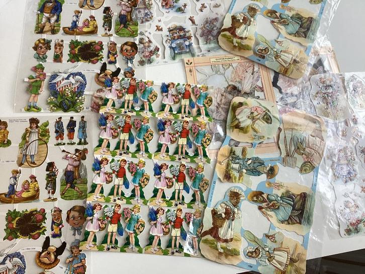 Oude Vintage Poezieplaatjes Poëzie Plaatjes Brocant ZGAN, Verzamelen, Poesieplaatjes, Ophalen