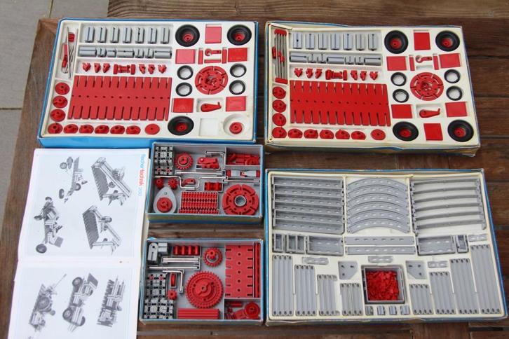 fishertechniek bouwdoos bouwplezier mecano achtig, Kinderen en Baby's, Speelgoed | Educatief en Creatief, Gebruikt, Bouwen, Ophalen