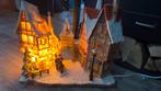 35 cm grote 3D kerst huis met verlichting, Ophalen of Verzenden, Gebruikt