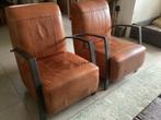 Stoelen, Huis en Inrichting, Fauteuils, Ophalen, Gebruikt, 50 tot 75 cm, Leer