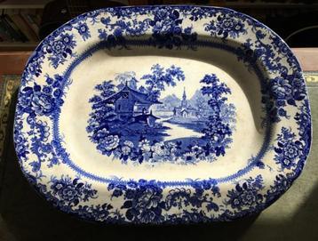 Prachtige grote antieke Engelse vlees/ salade schaal.15 euro beschikbaar voor biedingen