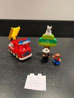 ZGAN Lego Duplo Brandweertruck 10901 Brandweerwagen boom kat, Complete set, Duplo, Ophalen of Verzenden, Zo goed als nieuw