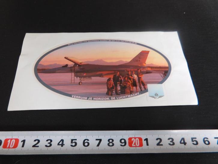 sticker Leger Luchtmacht Verruim je horizon, Verzamelen, Stickers, Zo goed als nieuw, Ophalen