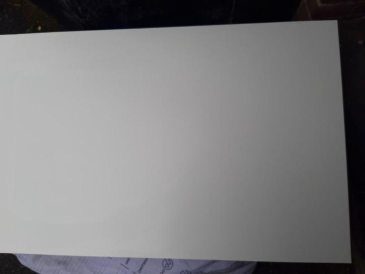 Ikea Linnmon bureautafel, wit met zwarte voeten., Huis en Inrichting, Tafels | Eettafels, 50 tot 100 cm, 50 tot 100 cm, Vier personen