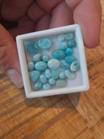 Klein lotje met larimar cabochons goudsmid, Sieraden, Tassen en Uiterlijk, Edelstenen, Ophalen of Verzenden, Zo goed als nieuw