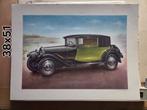 poster Bugatti type 44 1927-1930, Rechthoekig Liggend, Ophalen of Verzenden, Zo goed als nieuw, A1 t/m A3