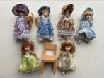 6 Porseleinen Popjes + Stoeltje - Poppenhuis, Ophalen of Verzenden, Gebruikt, Overige typen