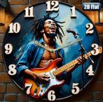 Wandklok Bob Marley, Ophalen of Verzenden, Nieuw, Analoog, Wandklok
