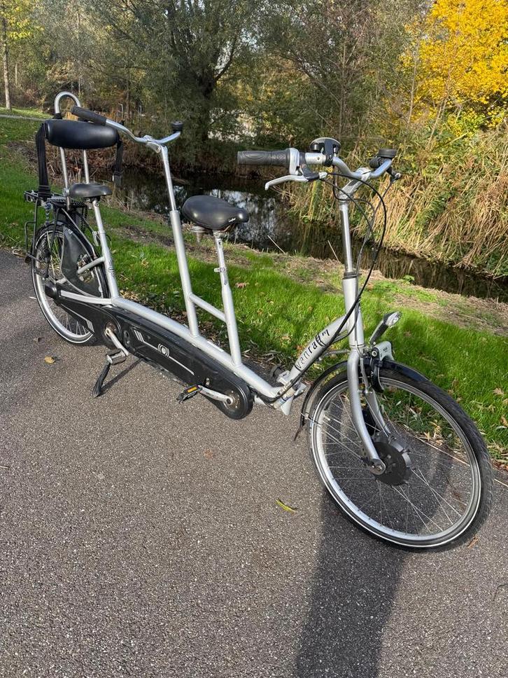 Van Raam Twinny Elektrische Tandem deelbaar Frame. Zgan, Fietsen en Brommers, Fietsen | Tandems, Zo goed als nieuw, Minder dan 10 versnellingen