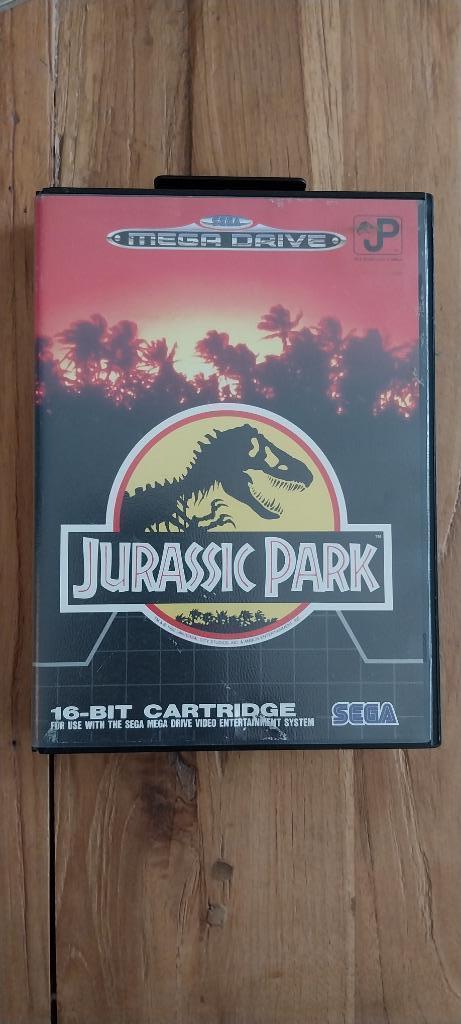 Jurassic Park (met boekje) Mega Drive, Spelcomputers en Games, Games | Sega, Zo goed als nieuw, Mega Drive, 1 speler, Vanaf 3 jaar