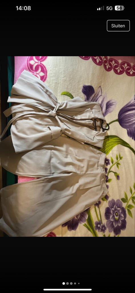 Taupe Blazer Set, Kleding | Dames, Jasjes, Kostuums en Pakken, Nieuw, Maat 38/40 (M), Beige, Ophalen of Verzenden