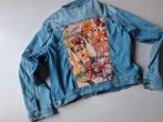 Upcycle Jeans Jas Frida Kahlo Maat 44-46, Kleding | Dames, Blauw, Maat 42/44 (L), Ophalen of Verzenden, Onbekend