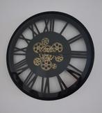Klassieke klok zwart met goud, Huis en Inrichting, Ophalen of Verzenden, Wandklok