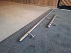 RVS Trapleuningen zgan! 42 mm. verschillende lengtes!, Ophalen, Zo goed als nieuw, 4 meter of meer