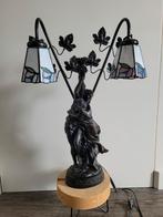 Mooie Tiffany tafel lamp en beeld, Ophalen of Verzenden, Zo goed als nieuw