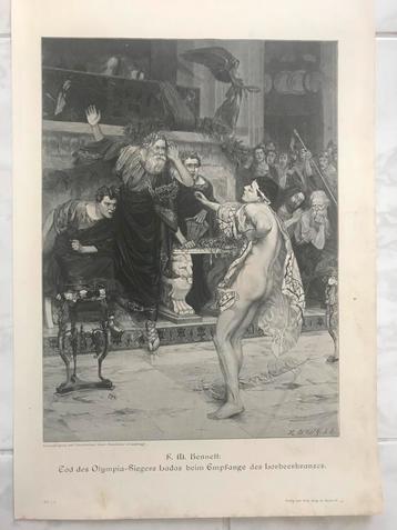 Frank Moss Bennett: Tod des Olympia Siegers Ladas, 1895. beschikbaar voor biedingen