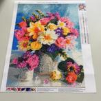 Daimond Painting vaas met bloemen., Nieuw, Overige typen, Ophalen of Verzenden, 50 tot 75 cm