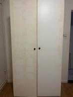 Witte kledingkast met deuren, Huis en Inrichting, Kasten | Kledingkasten, Overige materialen, Gebruikt, 150 tot 200 cm, 25 tot 50 cm