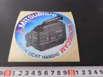 sticker MITSUBISHI CX Moviecam Klein licht handig *, Verzamelen, Ophalen, Zo goed als nieuw
